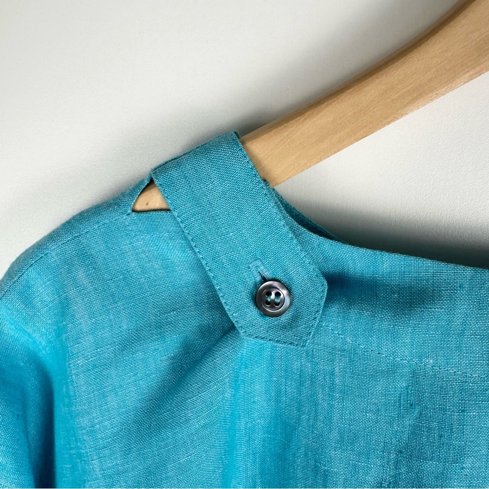 Eskandar Oversized Linen Short-Sleeved Shirt - Picture 5 of 7